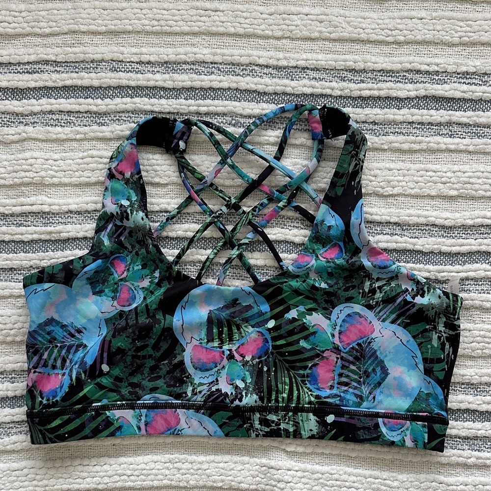 Constantly Varied Gear Skulls Crisscross Sports Bra